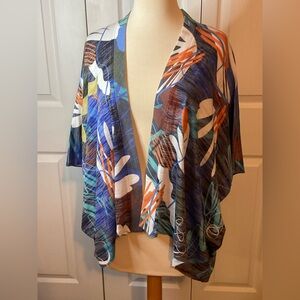 Inoah Open front Light Weight Cardigan Coverup Medium Large XL One Size Made USA